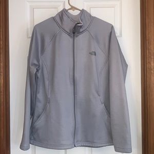 Women’s gray north face fleece jacket!